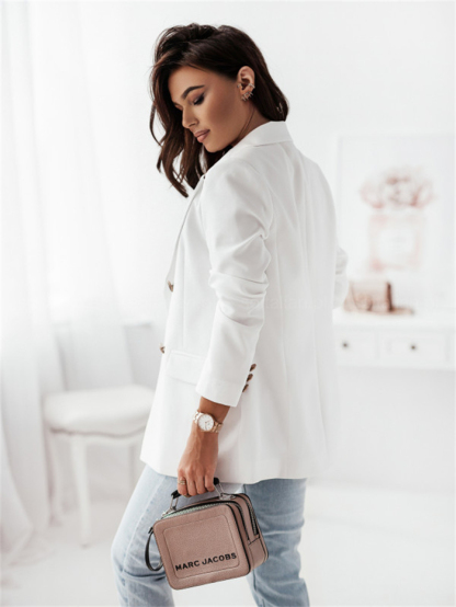 <br>テーラードジャケット レディース 春 大きいサイズ きれいめ アウター 長袖 ロング丈 ライトアウター 羽織り 無地 お洒落 カジュアル シンプル フォーマル フェミニン ジャケット OL 入園 入学 卒業式 オフィス 送料無料 テーラード レギュラー