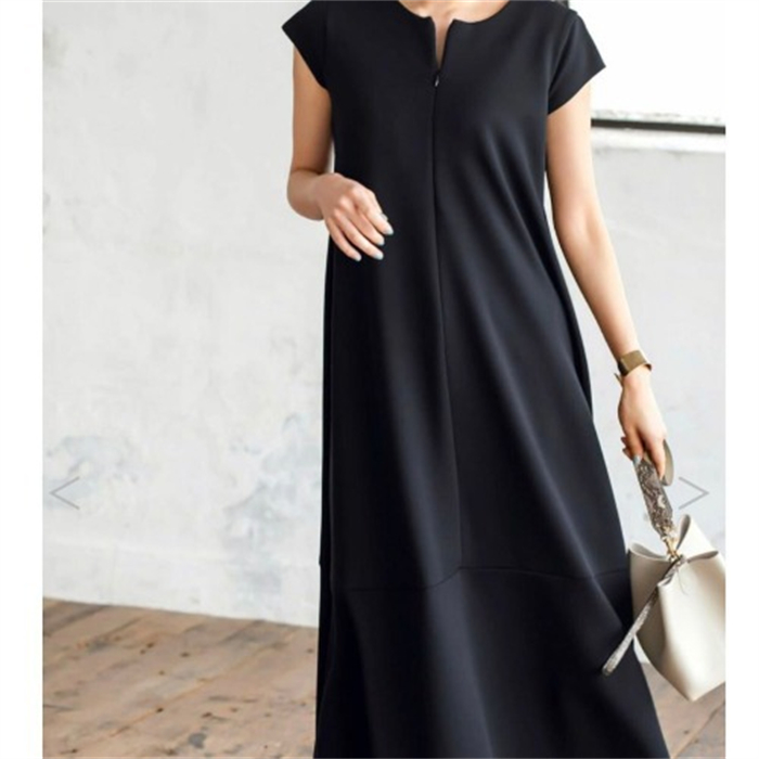 ワンピース 春 夏 レディース ノースリーブ ワンピース ロング丈 ロングワンピース Iライン きれいめ ドレス ワンピース お洒落 体型カバー 着痩せ 華奢見え スッキリ カジュアル オフィス 通勤 OL ノースリーブワンピース