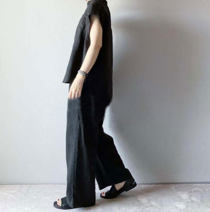 パンツセットアップ セットアップ レディース セレモニー ビジネススーツ フォーマル きれいめ カジュアル パンツスーツ 無地 おしゃれ セットアップ オフィス 卒業式 卒園式 入学式 入園式 ノースリーブ 夏 ベスト ワイドパンツ 体型カバー 大きいサイズ 送料無料