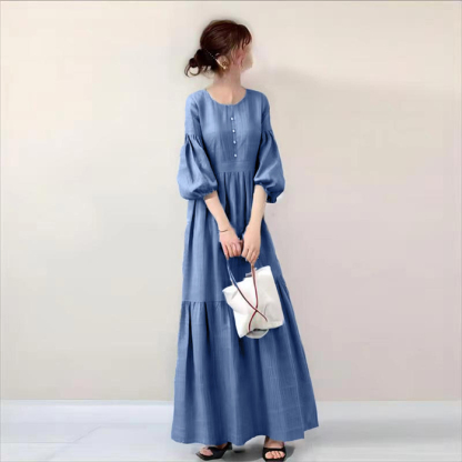 シャツワンピース 長袖 レディース 大きいサイズ ロング マキシワンピース ロングシャツワンピ きれいめ マキシ丈 無地 ワンピース ビッグシルエット カジュアル 透けない ロングシャツ 春 ぽわん袖シャツワンピース おしゃれ ゆったり 無地 送料無料