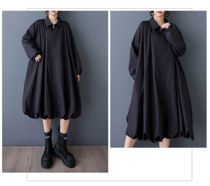 シャツワンピース 半袖 夏 レディース きれいめ バルーン 大きいサイズ カジュアル ロングワンピース ロング ワンピース マキシ丈 Uネック ウェストゴム バルーンスカート ひんやり シンプル 送料無料 フレンチスリーブ 体型カバー ゆったり