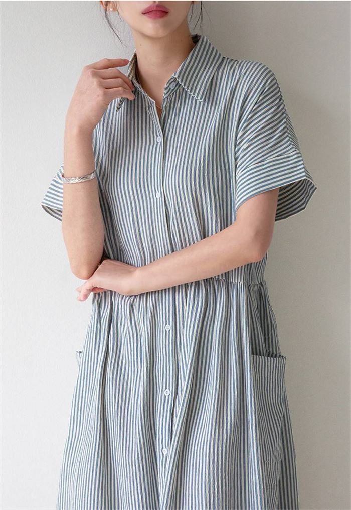 シャツワンピース レディース 低身長 半袖 ロングシャツワンピース 春夏 ロング マキシ マキシワンピース シンプル 大きいサイズ aライン 体型カバー 着痩せ ゆったり Vネック ロングワンピース カジュアル きれいめ 大人可愛い 送料無料