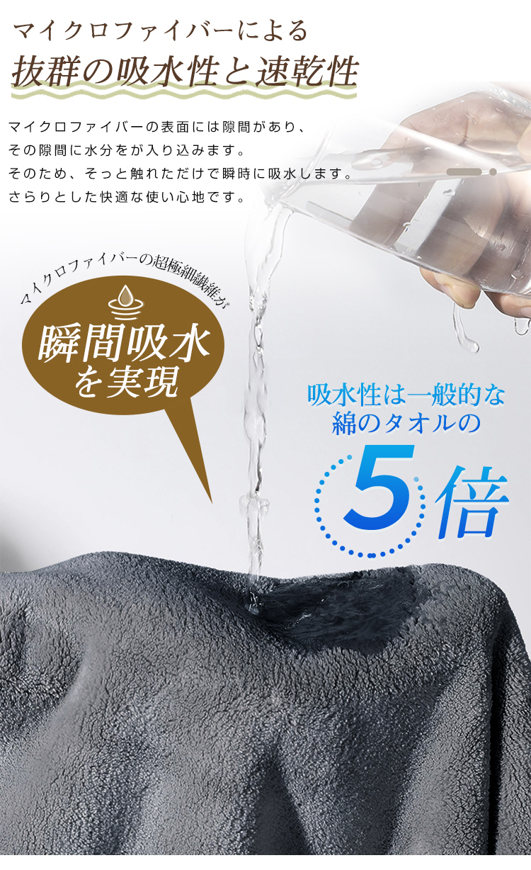 ビッグフェイスタオル マイクロファイバー 4枚セット ヘアドライタオル ミニバスタオル タオル 吸水 速乾 北欧 ふわふわ 厚手 薄手 ホテル仕様 高品質 肌触り抜群 抗菌防臭 人気 柔らか 家庭用 高級 無地 100×45cm