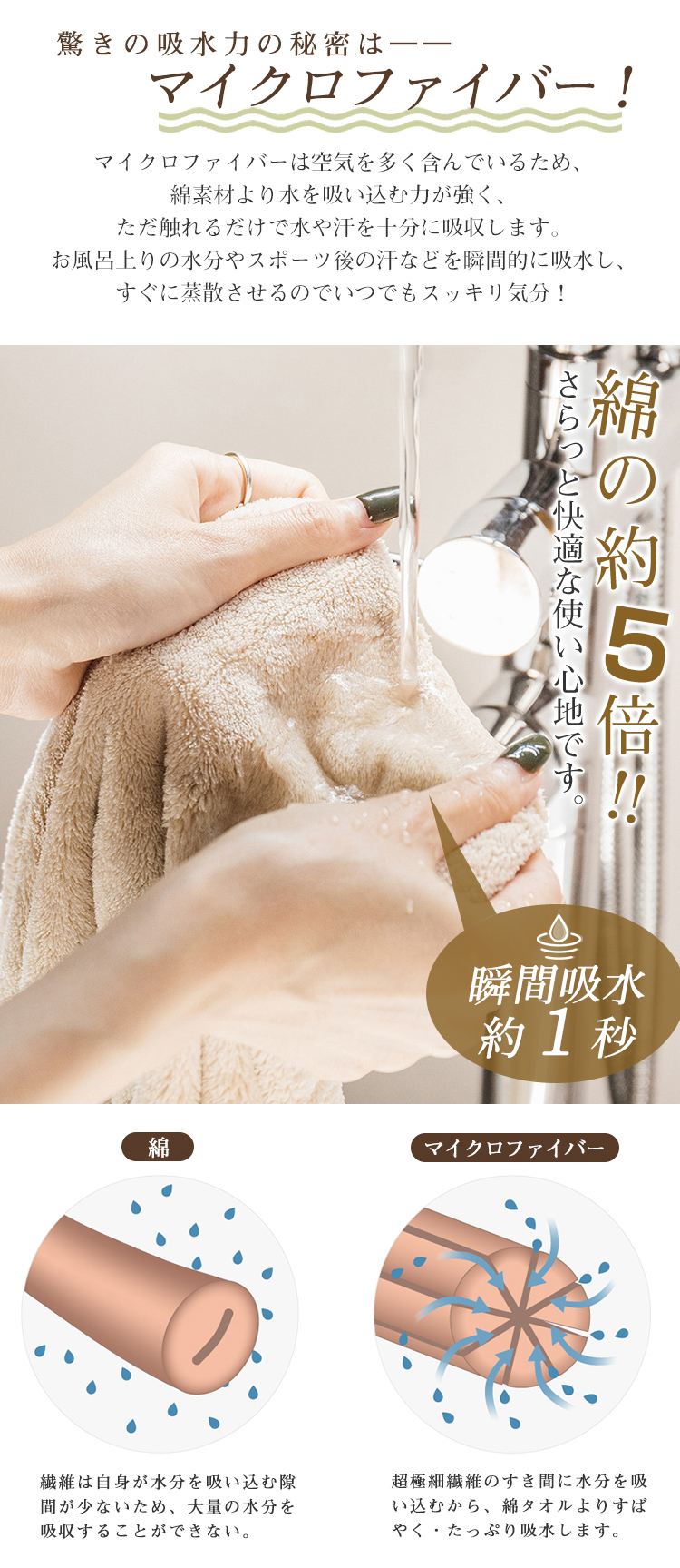 バスタオル マイクロファイバー ホテル仕様 大判70×140cm 4色4枚セット  吸水速乾 やわらか ふわふわ ソフト 高品質 毎日使い デイリー ふわふわ 肌触り抜群抗菌防臭 A