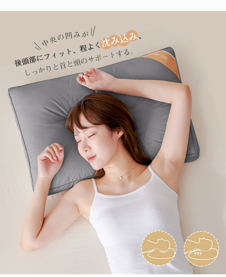 枕 ふわふわ マクラ ホテル 43x63cm 高度調節可能 まくら ストレートネック 寝返り 横向き いびき防止 洗える 横向寝枕 横寝 快眠枕 安眠枕 熟睡 首こり 肩こり 高反発 柔らかい 通気性抜群 丸洗い可能 高級ホテル仕様 抗菌 防臭