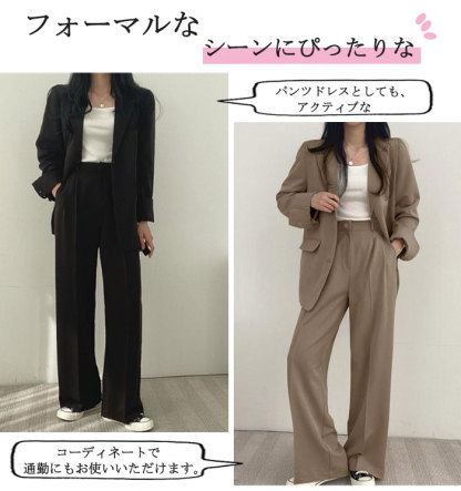 <br>パンツスーツ セットアップ レディース スーツ 上下セット フォーマル 大きいサイズ 卒園式 面接 ジャケット 2点セット おしゃれ カジュアル オフィス 洗える 説明会 通勤