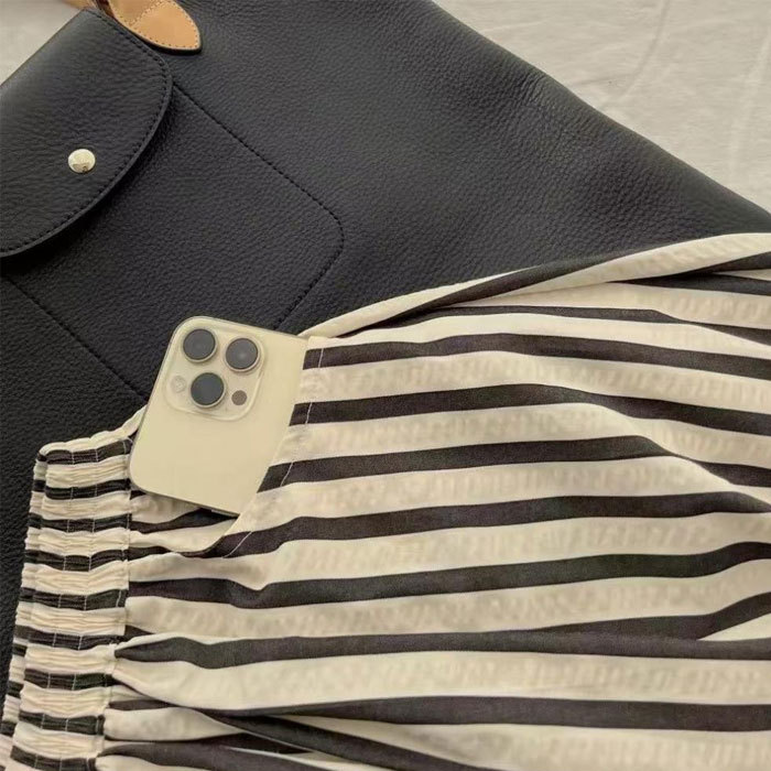 ロングスカート レディース ストラップ 大きいサイズ 縞柄 Aライン フレアスカート 凹凸感 バルーンスカート ボトムス 春 夏 春物 ロングスカート ミモレ丈 シンプル きれいめ ロング カジュアル 春夏 大人可愛い ハイウエスト ゴムウエスト 送料無料