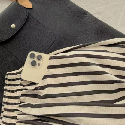 ロングスカート レディース ストラップ 大きいサイズ 縞柄 Aライン フレアスカート 凹凸感 バルーンスカート ボトムス 春 夏 春物 ロングスカート ミモレ丈 シンプル きれいめ ロング カジュアル 春夏 大人可愛い ハイウエスト ゴムウエスト 送料無料