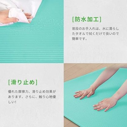 ヨガマット トレーニングマット LEEPWEI エクササイズマット おりたたみ ヨガ ピラティス マット 厚さ10mm/15mm 軽量 185*80/183*61cm 耐久性 肌に優しい 高密度 ニトリルゴム 滑り止め 防音マット 筋トレ ストラップ 収納マットバッグ