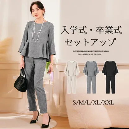 スーツ パンツスーツ レディース スリムパンツ 大きい 入学式 入園式 卒業式 卒園式 七五三 40代 50代 30代 コーデ フォーマル 結婚式 仕事 セットアップ 春 夏 秋 冬 長袖 高級感 上品 大人可愛い