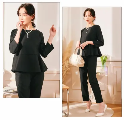 スーツ パンツスーツ レディース スリムパンツ 大きい 入学式 入園式 卒業式 卒園式 七五三 40代 50代 30代 コーデ フォーマル 結婚式 仕事 セットアップ 春 夏 秋 冬 長袖 高級感 上品 大人可愛い