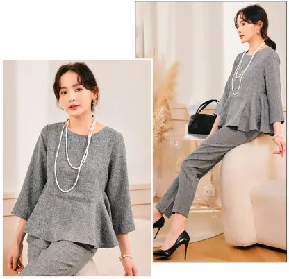 スーツ パンツスーツ レディース スリムパンツ 大きい 入学式 入園式 卒業式 卒園式 七五三 40代 50代 30代 コーデ フォーマル 結婚式 仕事 セットアップ 春 夏 秋 冬 長袖 高級感 上品 大人可愛い