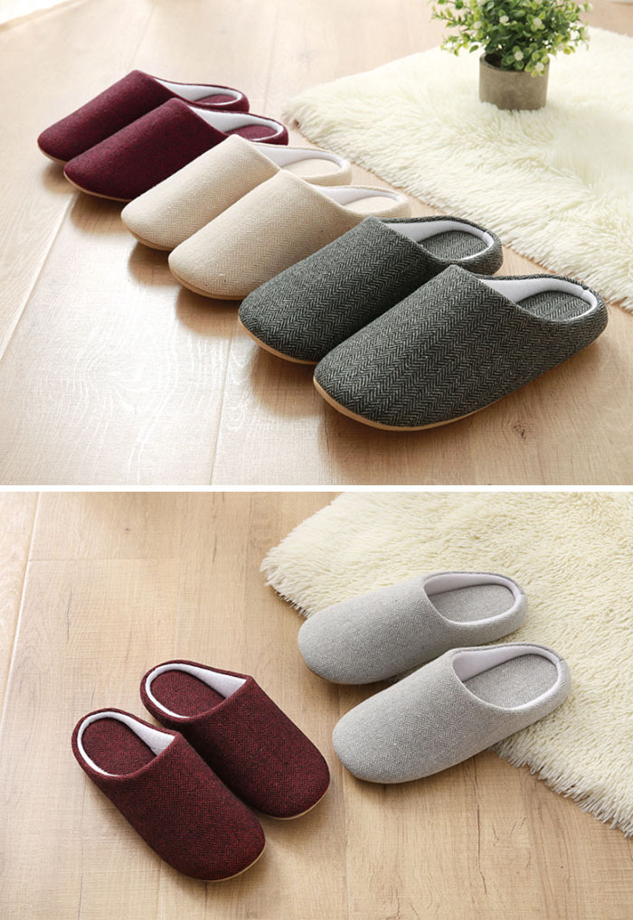 スリッパ 綿麻 北欧 ルームシューズ ルームスリッパ 室内ばき 暖かい あったか 部屋 おしゃれ もこもこ 秋冬用 来客用 男性 女性 男女兼用 メンズ オフィス あったか レディース 可愛い 室内履き 滑り止め