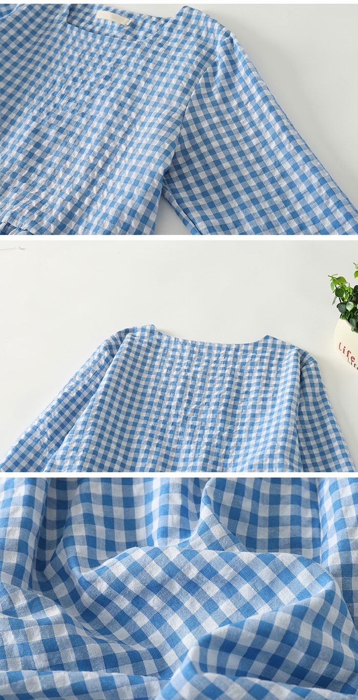 ワンピース レディース ロングワンピース 綿麻ワンピ 長袖 シンプル 凹凸感 チェック柄 体型カバー ゆるっと ミモレ 無地 春 夏 カジュアル 綿麻 ナチュラル プレゼント 大人可愛い 送料無料 30代 40代 50代 大きいサイズ