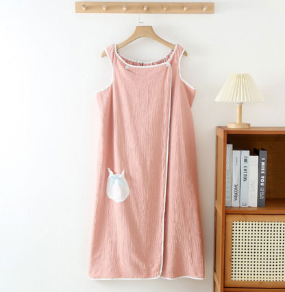 ラップタオル 大人用 ダブルガーゼ 綿100% キャミソール ボタン付き ガーゼ 巻きタオル タオル 着るタオル プールタオル ガーゼタオル タオルドレス 湯上りワンピース ジム エステ レディース 吸水速乾 無地 温泉 プール