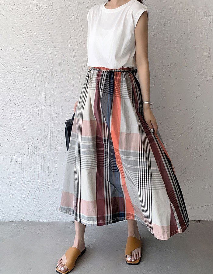 スカート ロングスカート レディース チェック柄 大きいサイズ フレアスカート フレア ボトムス 春 秋 春物 ロングスカート ミモレ丈 シンプル きれいめ 大人 可愛い ブラック カジュアル 大人可愛い 送料無料