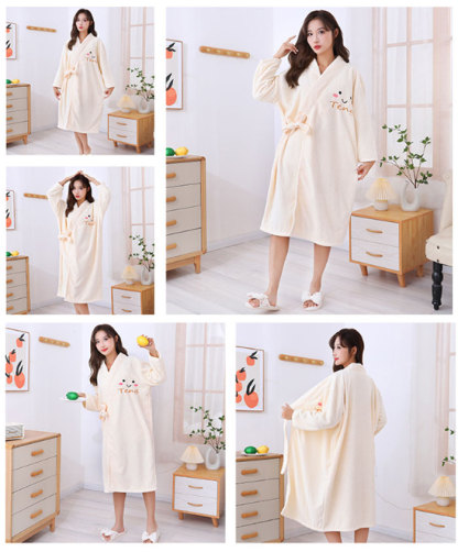 バスローブ ガウン マイクロファイバー ルームウェア 高級 膝丈 ひざ丈 時短 保温 bathrobe ふわふわ 通気 薄手 マタニティ 子育て レディース ふわふわ 女性 部屋着 お風呂上り ホームウェア