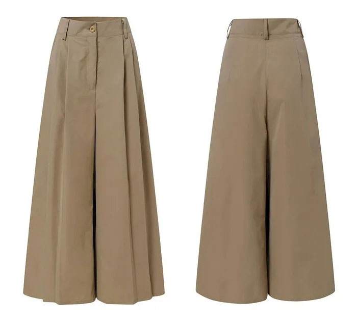 ロングパンツ 欧米風 ワイドパンツ スカーチョ タックパンツ タックワイドパンツ フレアパンツ レディース きれいめ 股上深め 大きいサイズ 春秋 ゆったりシルエット おしゃれ 大人可愛い 体型カバー 着痩せ