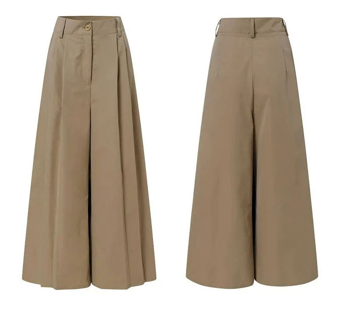ロングパンツ 欧米風 ワイドパンツ スカーチョ タックパンツ タックワイドパンツ フレアパンツ レディース きれいめ 股上深め 大きいサイズ 春秋 ゆったりシルエット おしゃれ 大人可愛い 体型カバー 着痩せ
