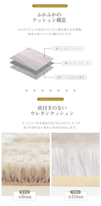 ラグ ラグマット シャギーラグ 120×160 160×200 185×185 200×250 200×300 rug カーペット マイクロファイバーシャギー 北欧 シャギー 絨毯 長毛 滑り止め ホットカーペット 冬用 夏用 秋冬用 おしゃれ 厚手 長方形 1.5畳 2畳 3畳