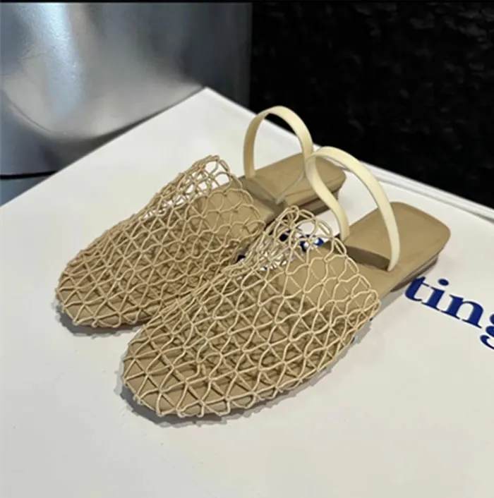 サンダル メッシュ パンプス 2WAY レディース フラット ペタンコ シューズ メッシュ素材 夏コーデサンダル スリッパ サマー 夏 春 靴 軽い 柔らかい 歩きやすい 疲れにくい 痛くない 大人 上品 パーティ ビーチ お出かけ