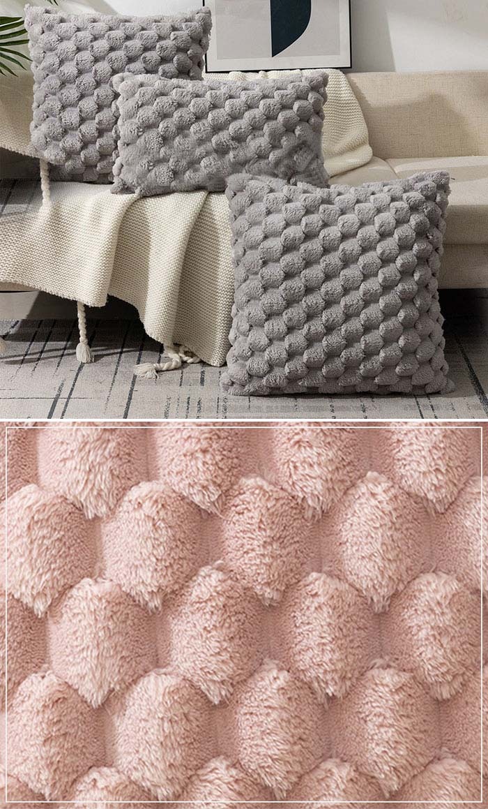 クッションカバー　フェイクファー　2枚セット　45*45cm　50*50cm　30*50cm　秋冬　ふわふわ　もこもこ　可愛い　おしゃれ　北欧　座布団カバー　無地　抱き枕カバー　肌触り良い　ファスナー仕様　洗える　北欧風　欧米風　インテリア　新生活　洋室和室