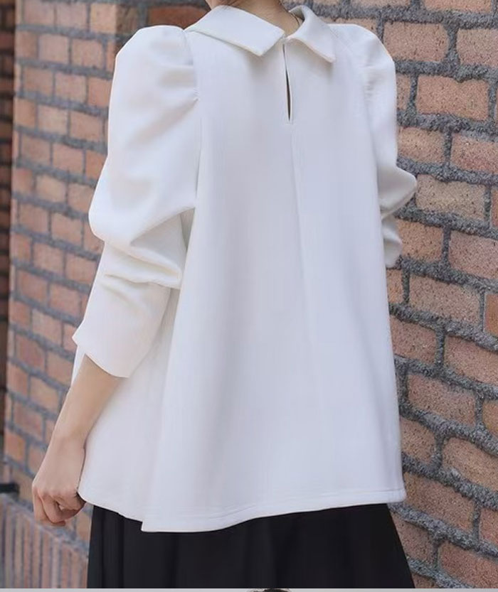 パーカー レディース スウェット パフスリーブ 暖かい あたっか トップス 長袖 プルオーバー ゆったり おしゃれ 無地 シンプル 韓国風 秋冬新作 きれいめ 大人可愛い 体型カバー 20 30 40 50代