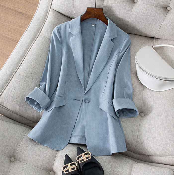 麻 テーラードジャケット レディース 春 大きいサイズ きれいめ 麻 アウター 七分袖 ミドル丈 ライトアウター 羽織り 裏地 無地 お洒落 カジュアル シンプル フォーマル ジャケット OL 入学 卒業式 オフィス 大人可愛い 送料無料 レギュラー