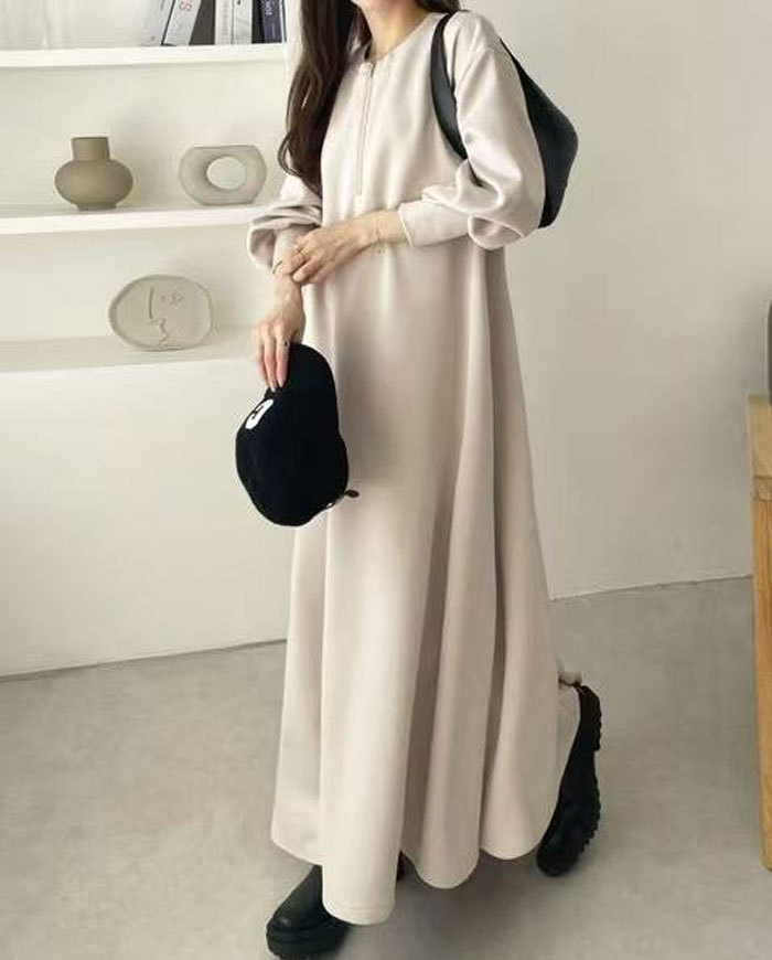 ワンピース 秋 レディース 長袖 Aライン 2WAY ゆったり ロングワンピース マキシワンピース ドレス レディース 春 秋 冬 きれいめ 着痩せ パーカーワンピース オーバーサイズ おしゃれ 卒業式 結婚式 体型カバー