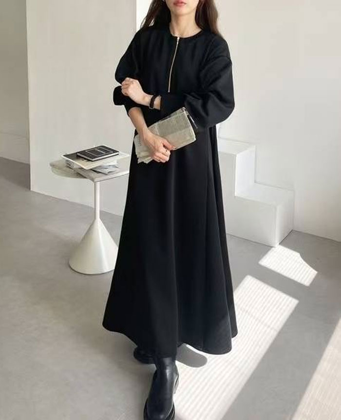 ワンピース 秋 レディース 長袖 Aライン 2WAY ゆったり ロングワンピース マキシワンピース ドレス レディース 春 秋 冬 きれいめ 着痩せ パーカーワンピース オーバーサイズ おしゃれ 卒業式 結婚式 体型カバー