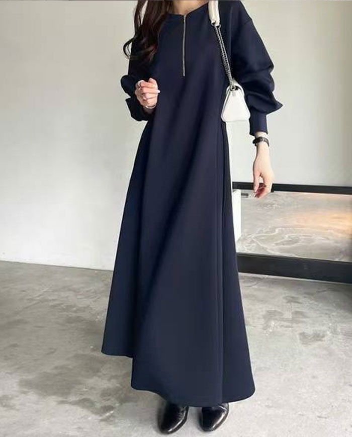 ワンピース 秋 レディース 長袖 Aライン 2WAY ゆったり ロングワンピース マキシワンピース ドレス レディース 春 秋 冬 きれいめ 着痩せ パーカーワンピース オーバーサイズ おしゃれ 卒業式 結婚式 体型カバー