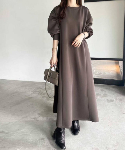 ワンピース 秋 レディース 長袖 Aライン 2WAY ゆったり ロングワンピース マキシワンピース ドレス レディース 春 秋 冬 きれいめ 着痩せ パーカーワンピース オーバーサイズ おしゃれ 卒業式 結婚式 体型カバー