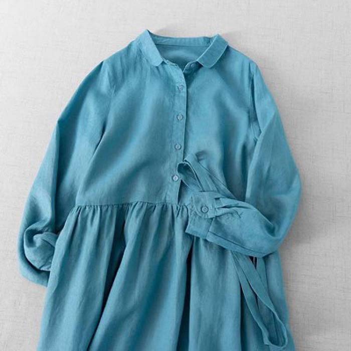 シャツワンピース 綿麻 レディース ロングワンピース シャツワンピ きれいめ 春 長袖 夏 大きいサイズ コットンリネン ロングワンピース ロング 綿麻ワンピ ミモレ丈 Aライン カジュアル 大人 可愛い 体型カバー エレガント 送料無料 ゆるっと 大人可愛い 着痩せ