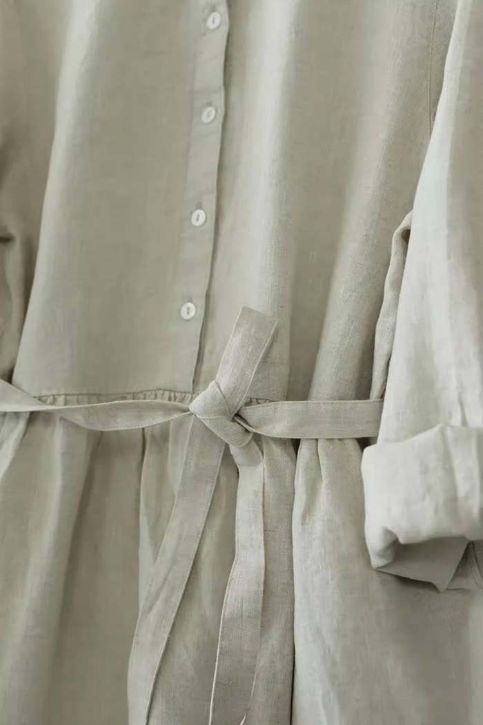 シャツワンピース 綿麻 レディース ロングワンピース シャツワンピ きれいめ 春 長袖 夏 大きいサイズ コットンリネン ロングワンピース ロング 綿麻ワンピ ミモレ丈 Aライン カジュアル 大人 可愛い 体型カバー エレガント 送料無料 ゆるっと 大人可愛い 着痩せ