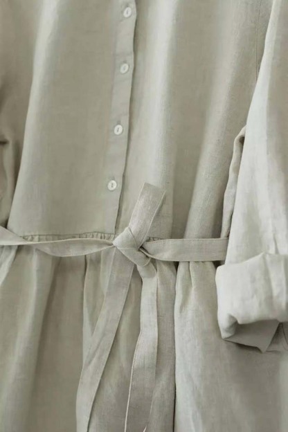 シャツワンピース 綿麻 レディース ロングワンピース シャツワンピ きれいめ 春 長袖 夏 大きいサイズ コットンリネン ロングワンピース ロング 綿麻ワンピ ミモレ丈 Aライン カジュアル 大人 可愛い 体型カバー エレガント 送料無料 ゆるっと 大人可愛い 着痩せ