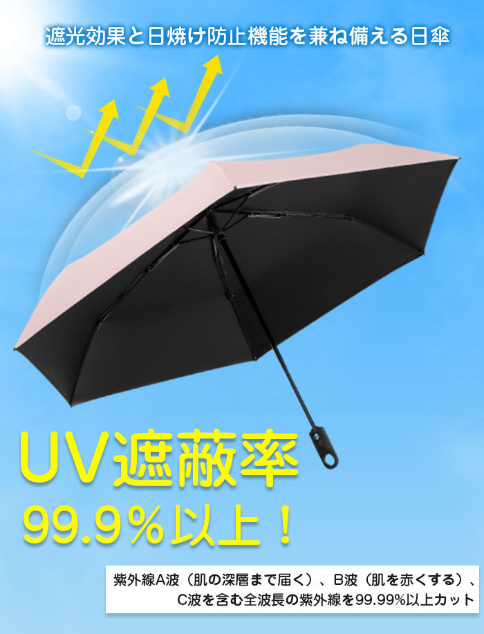 日傘 折りたたみ 軽量 完全遮光 晴雨兼用 自動開閉 ワンタッチ自動開閉 UV対策 UVカット 6本骨 日傘 超軽量 涼しい 折畳み傘 紫外線対策 日焼け対策 レディース メンズ 紫外線遮断 耐風撥水 カラフル シンプル ブラック 激安 送料無料