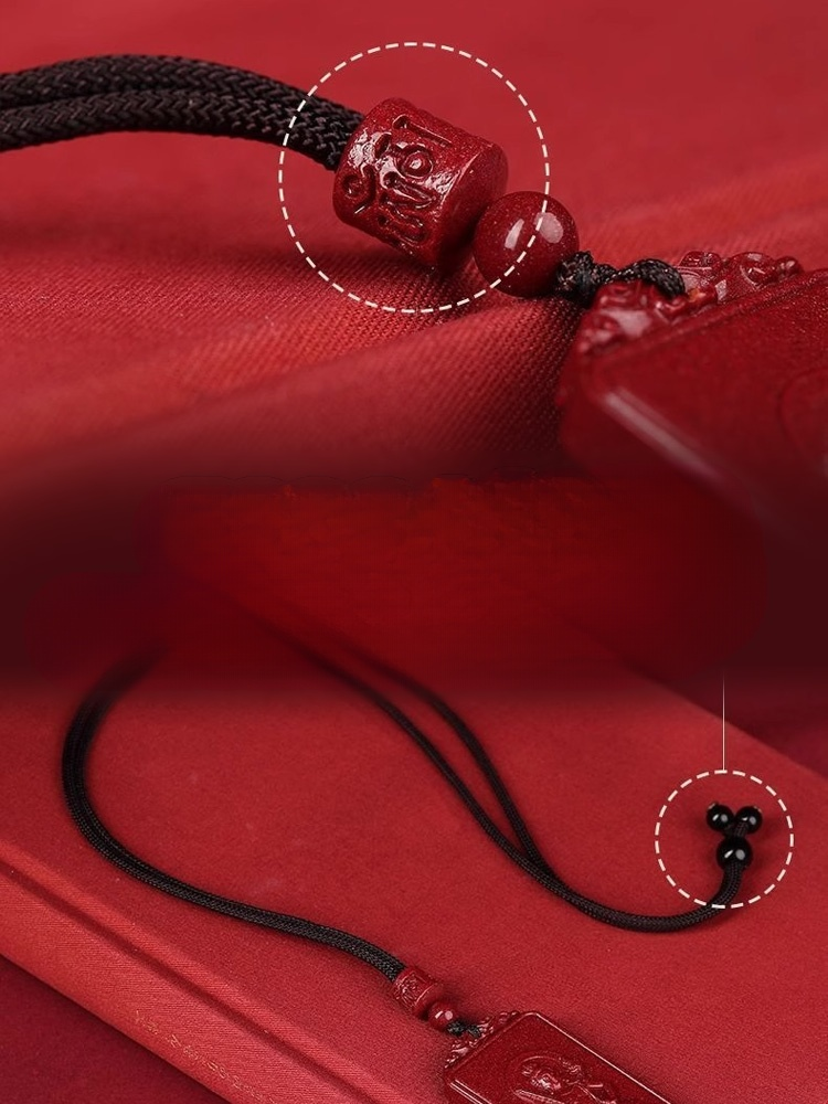 Vermilion Zodiac Guardian God Pendant