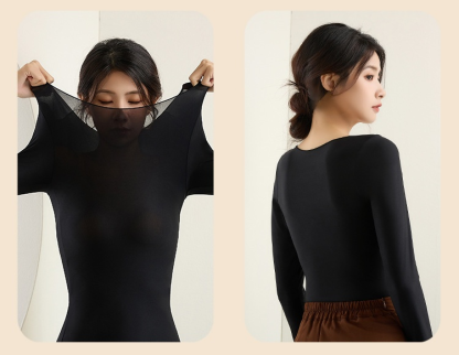 [Self-heating Thermal Clothing] Ultra Thin Thermal Underwear Shirt for Women