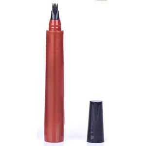 Waterproof, sweat-proof and non-smudging four-pronged eyebrow pencil