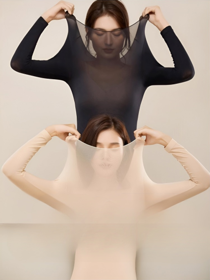 [Self-heating Thermal Clothing] Ultra Thin Thermal Underwear Shirt for Women