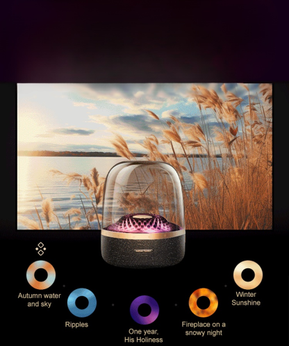 New Colored Glass Light Bluetooth Speaker