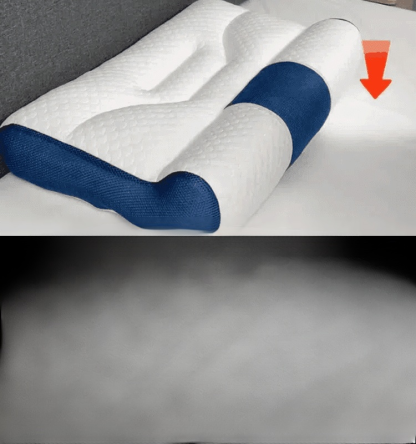 Comfortable goose down pillow for sleep enhancement and cervical protection