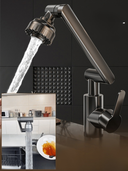 1080° mechanical arm rotating faucet