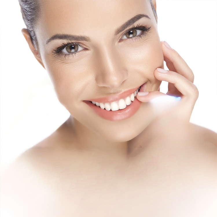 Whitening artificial teeth dentures