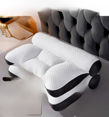 Comfortable goose down pillow for sleep enhancement and cervical protection