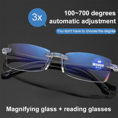 Autozoom reading glasses