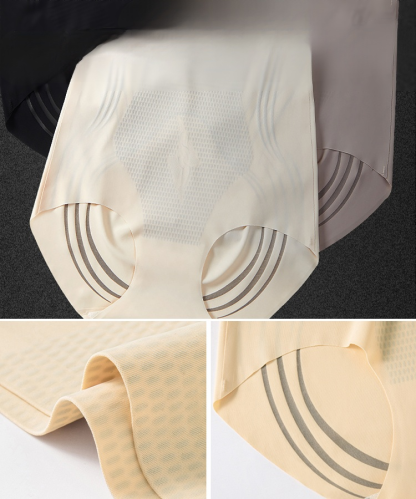 [Waist Measurement of 18 Inches] High-Waisted Liquid Antibacterial Tummy Control Underwear