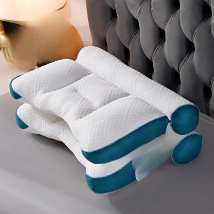 Comfortable goose down pillow for sleep enhancement and cervical protection