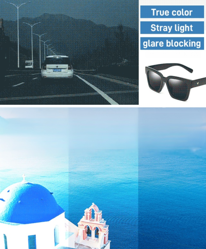 HD see-through polarized sunglasses