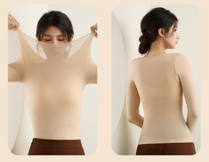 [Self-heating Thermal Clothing] Ultra Thin Thermal Underwear Shirt for Women